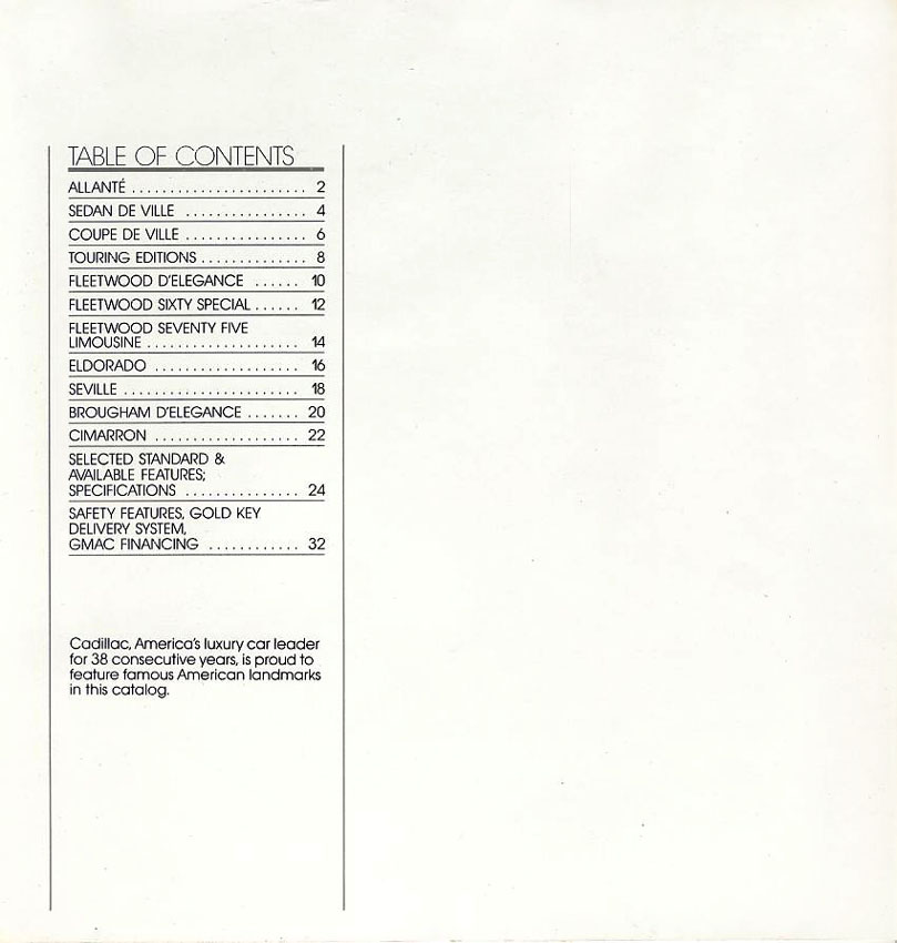 1987 Cadillac Brochure Page 34